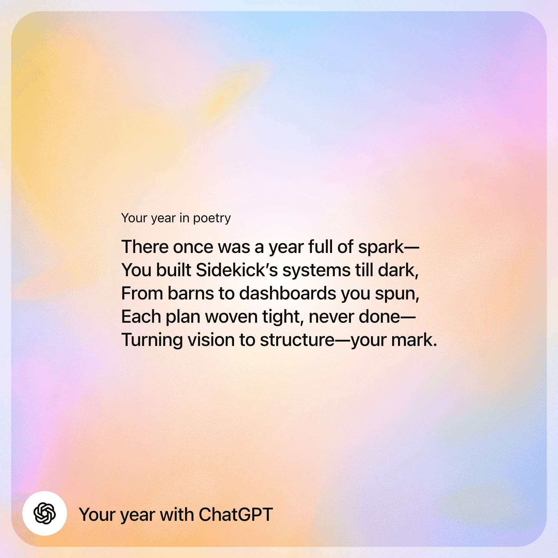 ChatGPT poem about the year